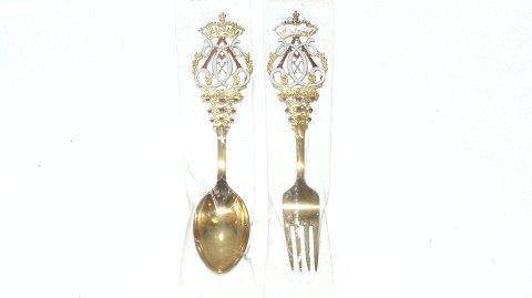 Commemorative Spoon and Fork A. Michelsen, Silver 1937
SOLD