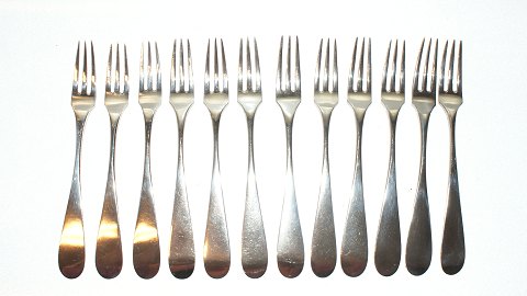 12 gafler Sølv 1825 og 1856