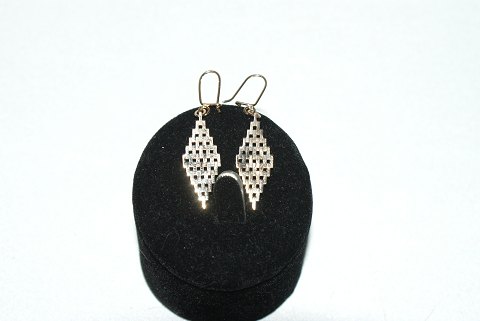 Brick Earrings in 14k Gold (hanger) 11 rk
