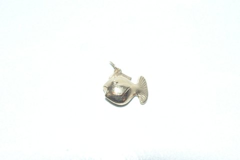 Gold pendant / Charms fish 14 carat