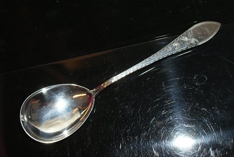 Serving spoon/ compote spoon Empire Silver With initials Engraved
Length 18 cm.
