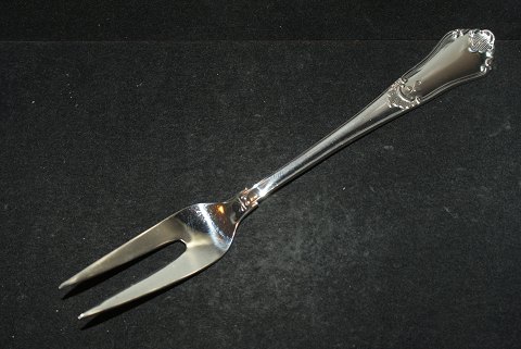 Kødgaffel / Pålægsgaffel, Rosenholm Dansk Sølvbestik 
Slagelse sølv
Længde 18,5 cm.
