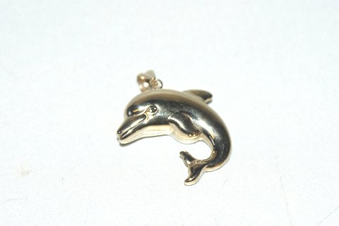 Elegant dolphin in 14 carat gold