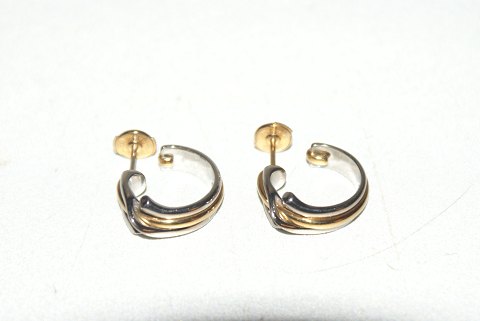 Georg Jensen Earrings # 1488 Magic in 18 carat gold