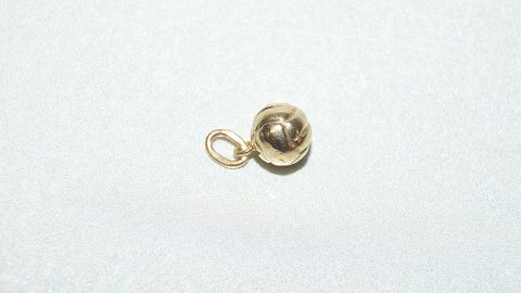 Elegant pendant / charms Ball in 14 carat gold