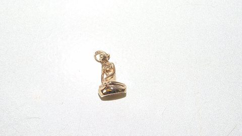 Elegant pendant The Little Mermaid 14 carat gold