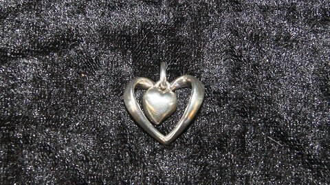 Georg Jensen Heart pendant with small heart
Stamped Georg Jensen 925 p