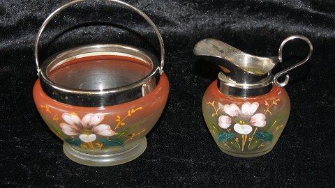 Biscuit Bucket with Jug in Glass Set