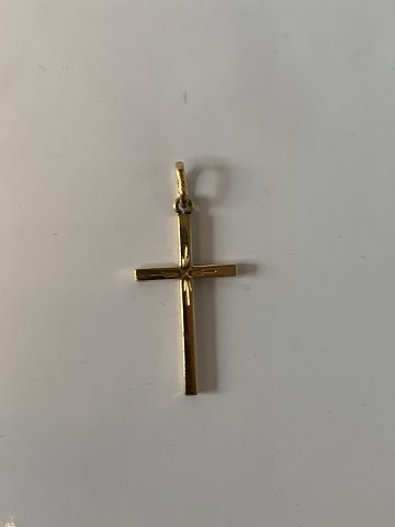 Elegant Kors i 14 karat Guld
Stemplet 585
Højde 40,77 cm ca