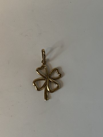 Four-leaf clover Pendant 8 carat Gold
Stamped 333
Height 25.16 mm approx
Width 13.88 mm