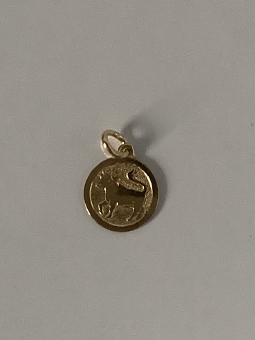 Pendant Taurus Zodiac in 14 carat Gold
Stamped 585
Height 18.81 mm