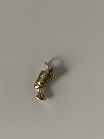 Pendant Nefertiti in 14 carat gold
Stamped 585
Height 22.73 mm