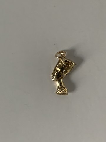 Pendant Nefertiti in 14 carat gold
Stamped 585
Height 22.69 mm