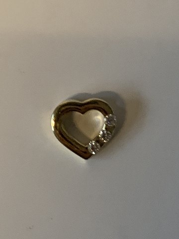 Heart Pendant 14 carat Gold
Stamped 585
Height 14.40 mm approx
Width 15.25 mm