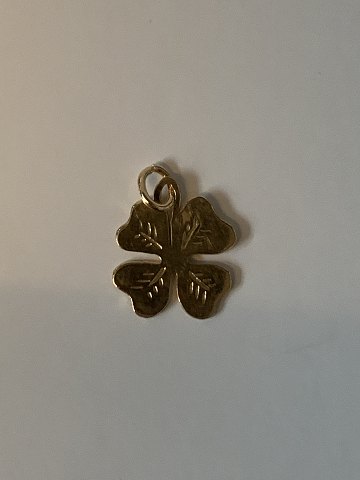 Four-leaf clover in 14 carat gold
Stamped 585
Measures 22.19 mm approx