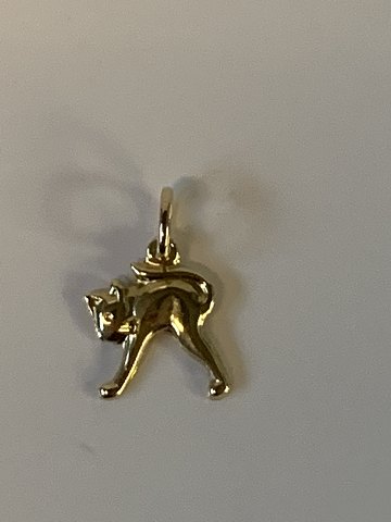 Cat Pendant/charms 14 carat gold
Stamped 585
Height 17.81 mm