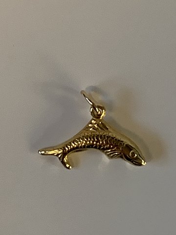 Fish Pendant/charms 14 carat gold
Stamped 585
Height 17.00 mm