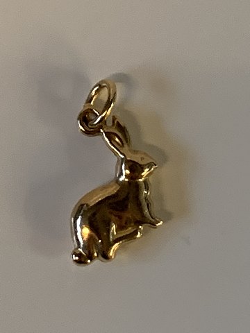 Rabbit Pendant/charms 14 carat gold
Stamped 585
Height 19.78 mm