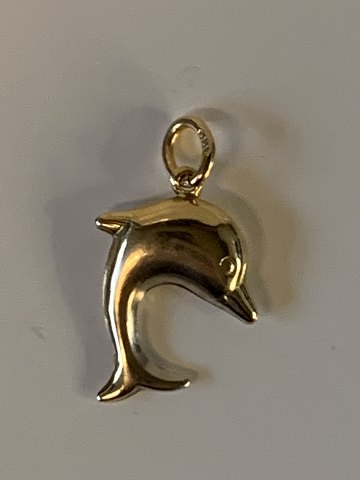 Dolphin Pendant/charms 14 carat gold
Stamped 585
Height 18.61 mm