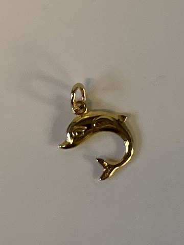 Delfin Vedhæng/charms 14 karat guld
Stemplet 585
Højde 19,27 mm ca