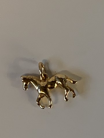 Hest Vedhæng/charms 14 karat guld
Stemplet 585
Højde 16,00 mm ca