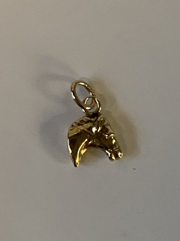Horse head Pendant/charms 14 carat gold
Stamped 585
Height 16.73 mm