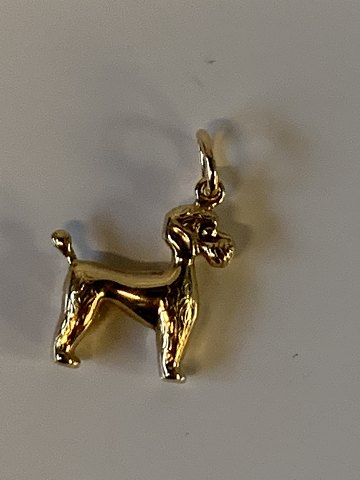 Hund Vedhæng/charms 14 karat guld
Stemplet 585
Højde 16,94 mm ca