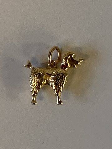 Hund Vedhæng/charms 14 karat guld
Stemplet 585
Højde 16,71 mm ca