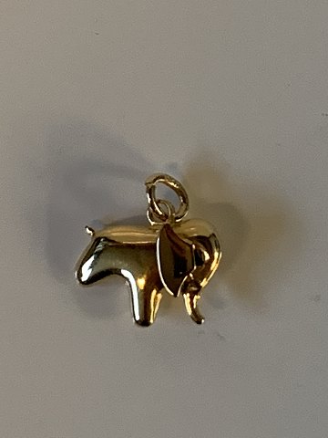 Elephant pendant/charms 14 carat gold
Stamped 585
Height 16.71 mm