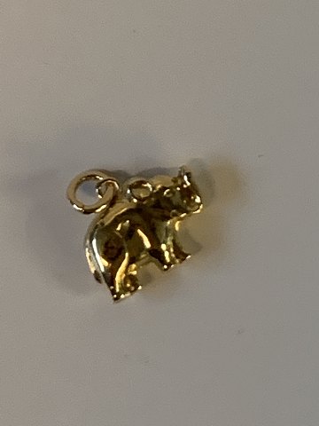 Elephant pendant/charms 14 carat gold
Stamped 585
Height 16.69 mm