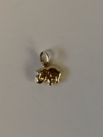 Elephant pendant/charms 14 carat gold
Stamped 585
Height 12.11 mm
