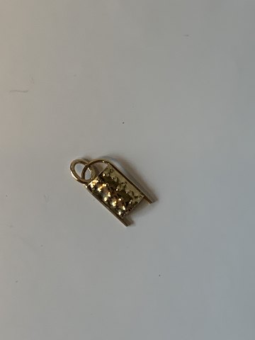 Grater Pendant/Charms in 14 carat gold
Stamped 585
Height 18.98 mm