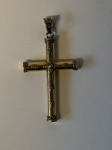 Cross Pendant stone in 14 carat Gold
Stamped 585
Height 57.55 mm