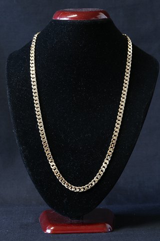 14 karat Panser facet Guld halskæde  
Lang 55 cm
Bred 5,78 mm
Stemplet BNH 585