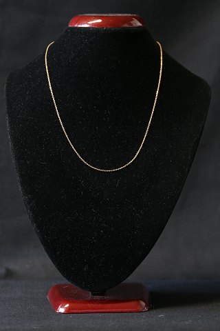 14 karat Rund anker halskæde i guld
Længde 41 cm
Stemplet HGR 585