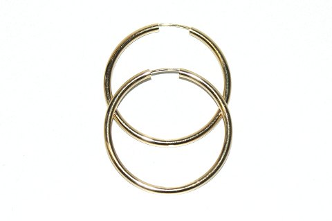 Hoop earrings plated silver 4 cm.
SOLD