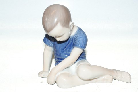 Bing & Grondahl figure, sitting boy.
