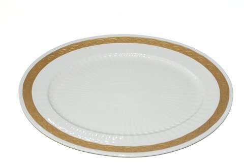 Royal Copenhagen Gold Fan Oval dish
Designed by Arnold Krog 
SOLD
