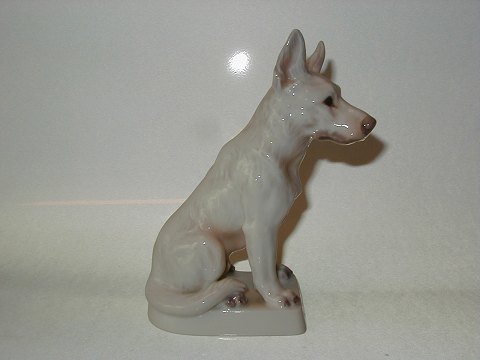 Very Rare and Large Dahl Jensen Dog Figurine
White German Shepherd