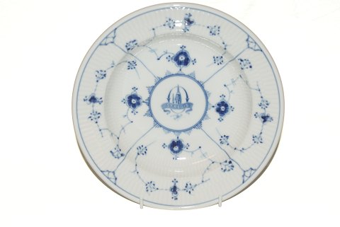 Bing & Grøndahl Jernporcelæn Blåmalet "Musselmalet riflet" Dyb tallerken
Med logo i midten: St Regis  web 7126  SOLGT