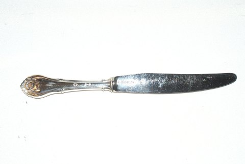 Dinner Knife w / saw cut 
Rococo, Danish silver cutlery
