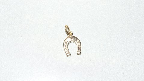 Elegant pendant / charms Horseshoe in 14 carat gold