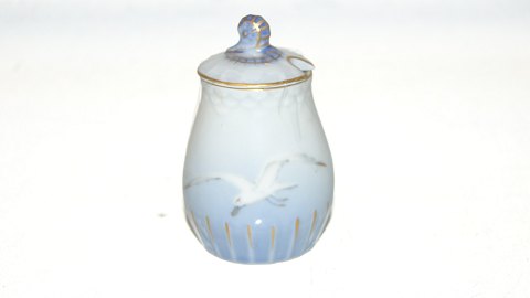 Bing & Grondahl Seagull with Gold Edge, Mustard jar with lid
SOLD