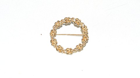 Elegant #Knude Broche #Evald Nielsen med forløb 14 Karat Guld