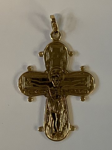 Dagmar Cross Pendant 14 karat gold
Stamped 585 HGr
Height 46.04 mm