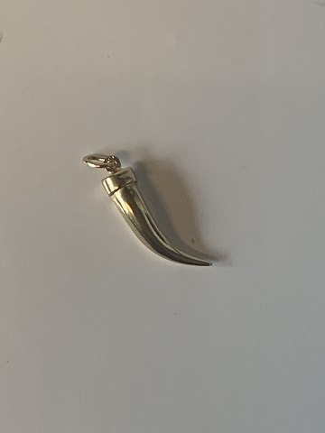 Horn Charms/Vedhæng 14 karat guld
Stemplet 585
Måler 27,54 mm ca