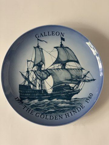 Bing and Grøndahl ship plate
Deck no. 12204/619
Galleon Ship plate
The Golden Hind 1577-1580
Plate no. 7-1985