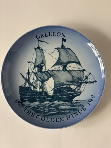 Bing and Grøndahl ship plate
Deck no. 12204/619
Galleon Ship plate
The Golden Hind 1577-1580  SOLD
Plate no. 7-1985