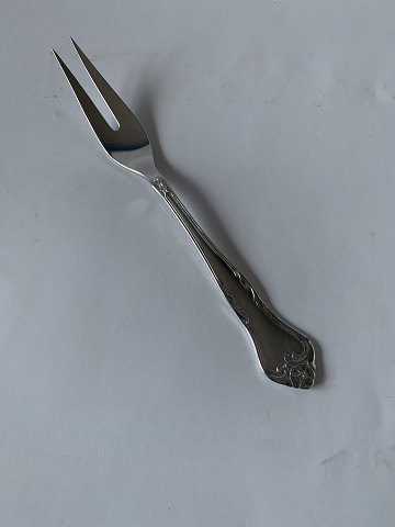 Pålægsgaffel,  Riberhus Sølvplet bestikProducent: CohrLængde 15 cm.