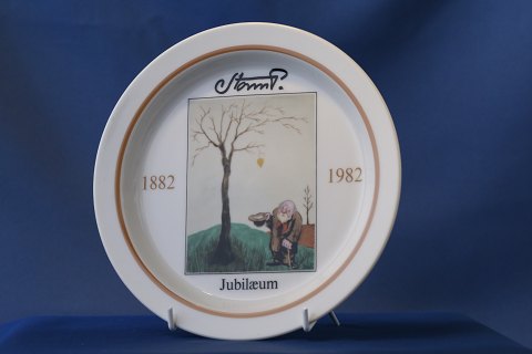 Storm P, 100 year anniversary plaque, motif no. 3, "The Last Leaf", 1929, D:18